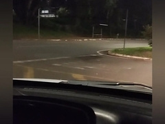 Bisex latin couple - car public fuck