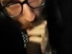 Hot bearded guy sucking guy in public restroom 10