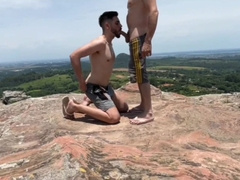 GETTING FATHER'S MILK ON THE TRAIL.