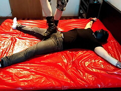 Clothes torn on his the body