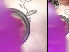 tits pump, nipples pumped and strongly sucked by air vacuum syringes masturbate sperm