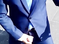 On his knees, he should have my dick in his mouth!
