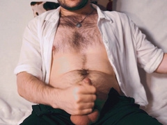 Stunning Noel Dero witnesses pornography and massages his manmeat in a rubber close-up.