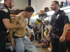Muscle Cop Bisexual Gay Porn Get pulverized by the police