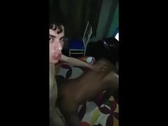 Big dick fills her friend with milk.mp4