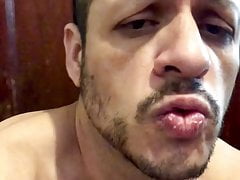 Currently, I have a condom stuck inside this man's cunt.
