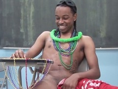 Gay buddy enjoys big daddy cock while getting off