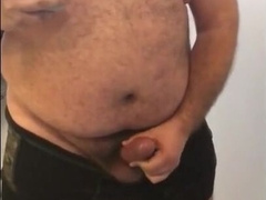 Fat Bear Stroking His Big Cock 8
