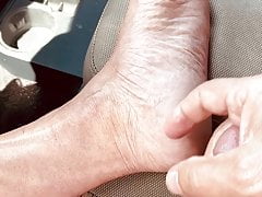 Naked in public in truck