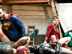 Justice League members take a break to have an orgy