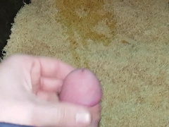 Urinate and Spunk into Sawdust outside while at my elderly Job. 11212017