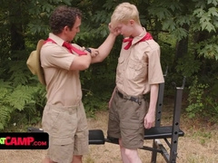 Boys At Camp - Slender Blonde Boy Gets Stripped & Ravaged In The Woods