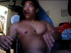 Asian Alpha Flexes his huge biceps