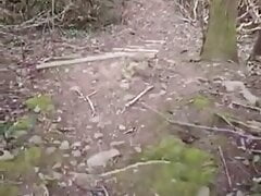 Grandpa jerking in woods