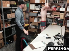 Perps4Sale.com - Slender twink thief seduces Hunk muscle guard for freedom