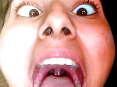 Random Cum Target 18 - Cum Tribute(load on her tongue)