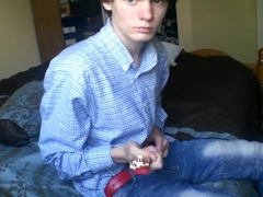 Humungous dicked teenie toying after college