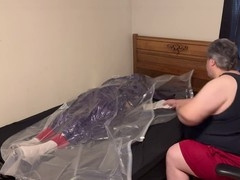 Gay breath play and bondage fun with Strapskinks