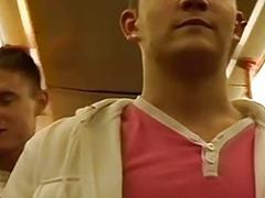 Horny twinks hardcore spitroast 3way