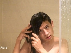 Gay shower scenes, shower, hair gay