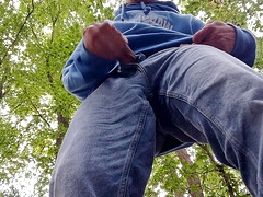 A fucking huge cock in the forest