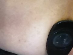 Dildo plug in my ass