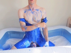 Urinating, anal toy, wide open