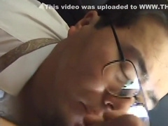 Fat Daddy Has Fun In Office