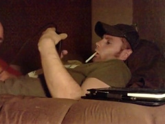 Straight white dude getting head before work