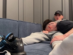 Bottom Sniffs Sweaty Socks And Gets A Creampie