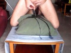 John is Pissing all over the Sofa Pillow