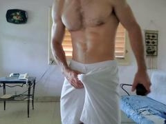 Jacking off, gay muscle, gay porn