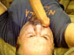 Hangin' Head fake penis Throatwork