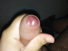 Touching my hard cock