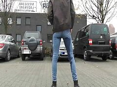 wetting my jeans in public