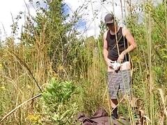 Highway rest stop huge dick anon field fucking