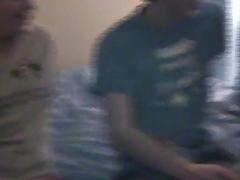 Twinks barebacking in hardcore threesome