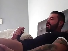 Hot French dude shows off his bate