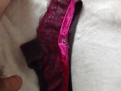 Cum in panty with lot of grool