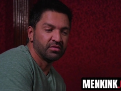 Perv Dominic Pacifico ties and milks Zaid Powers BBC in empty theater