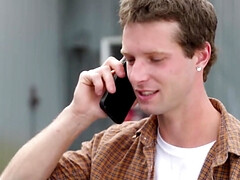 The Latino hunk is helping a man who has a broken tractor