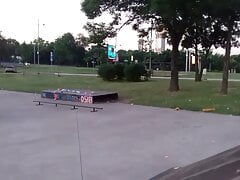Skate park wank