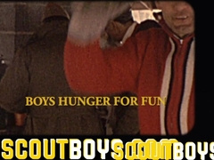 ScoutBoys - youthful strung up twunk man asshole licked and frigged by senior parent