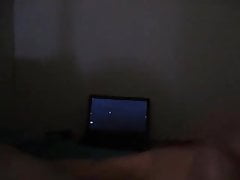 CD jerking off watching own porn