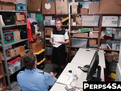 Tatted sweet perp Penetrated by a horny cop till he cums