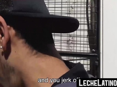 LecheLatinos.com - Wild pickup sex leads to a barebacked Latino's intense fuck and facial