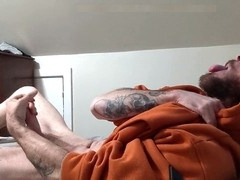 Gay stepdad Dean ChinWetter gets off with a huge cumshot