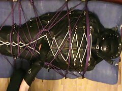 Enjoying in the leather insane sack