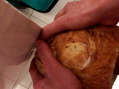 fucking bread with cum