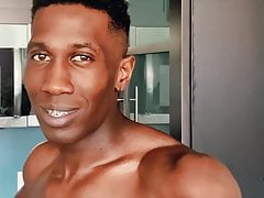 Black Guy AJ Blackwood Plays With His Cock Asshole Shoots